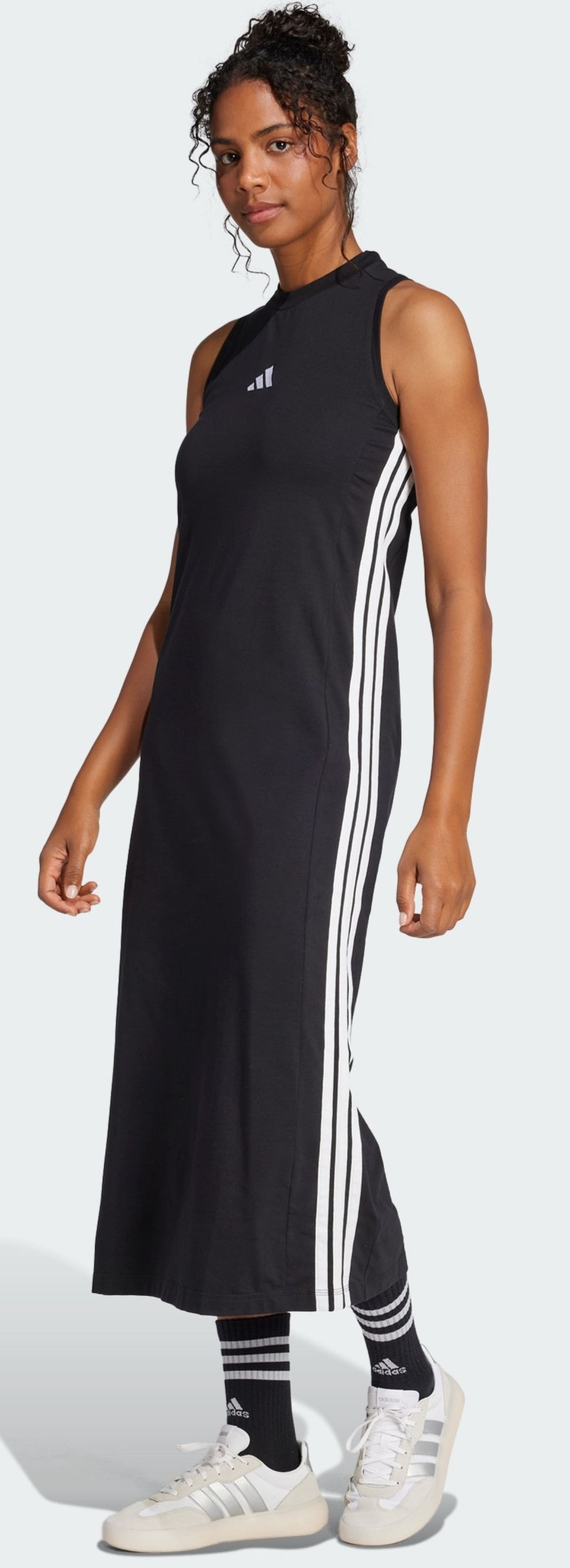 Vestido largo Adidas Essentials Racerback 3 stripes