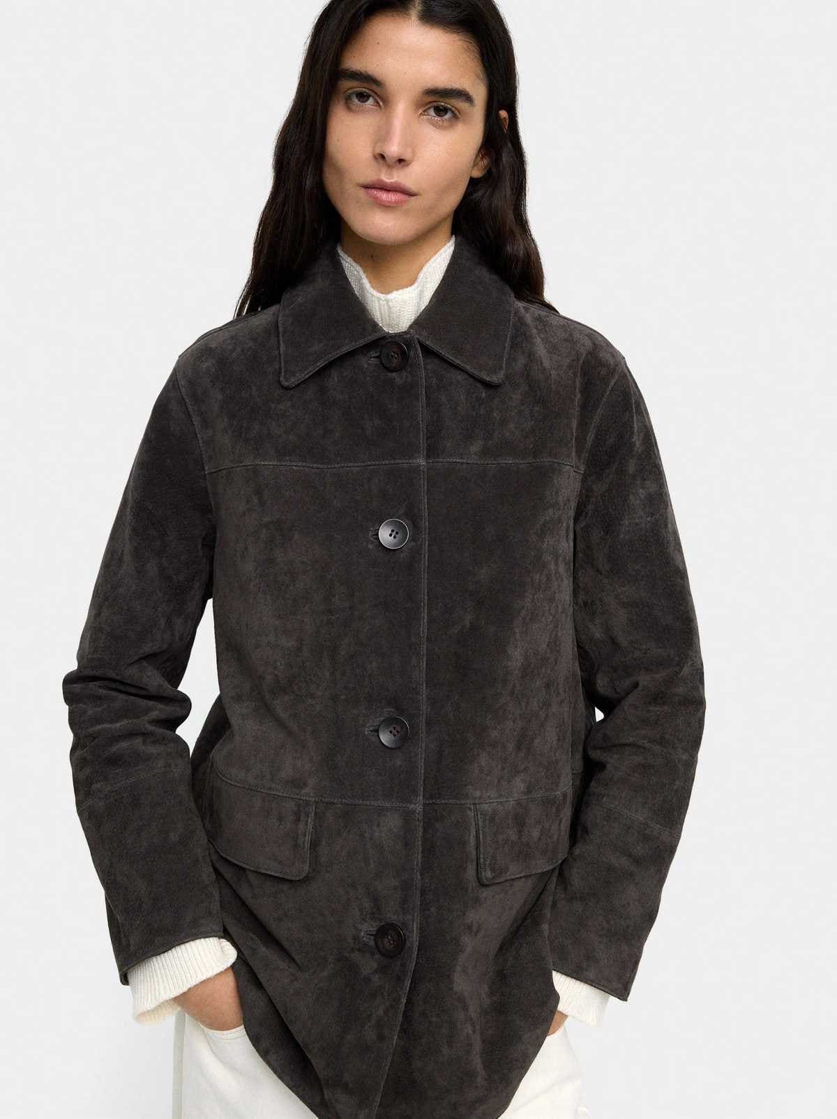 Chaqueta de piel con botones de Parfois