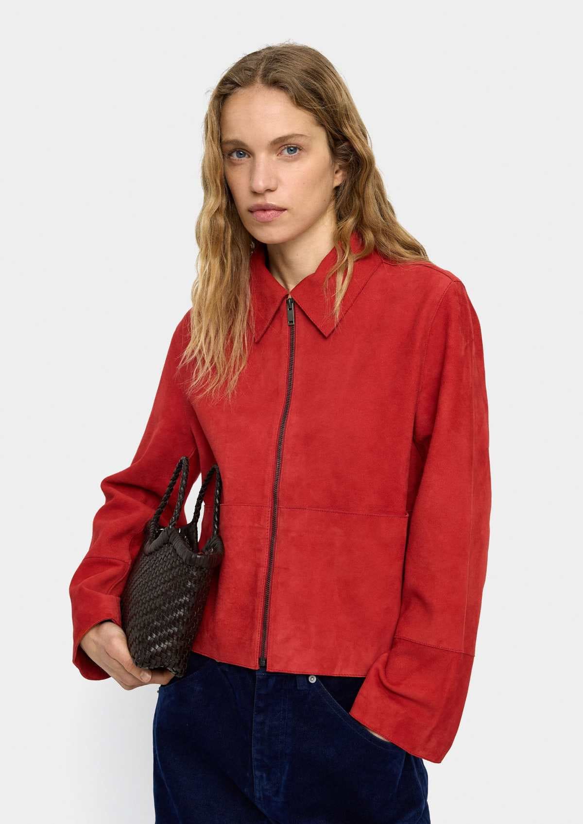 Chaqueta de piel con cremallera de Parfois