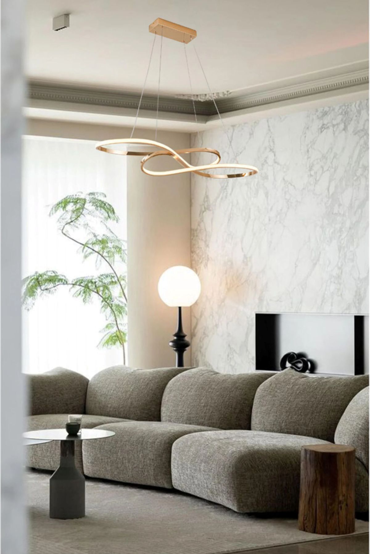 Lámpara de techo colgante amarillo luz LED Sinaí de Leroy Merlin