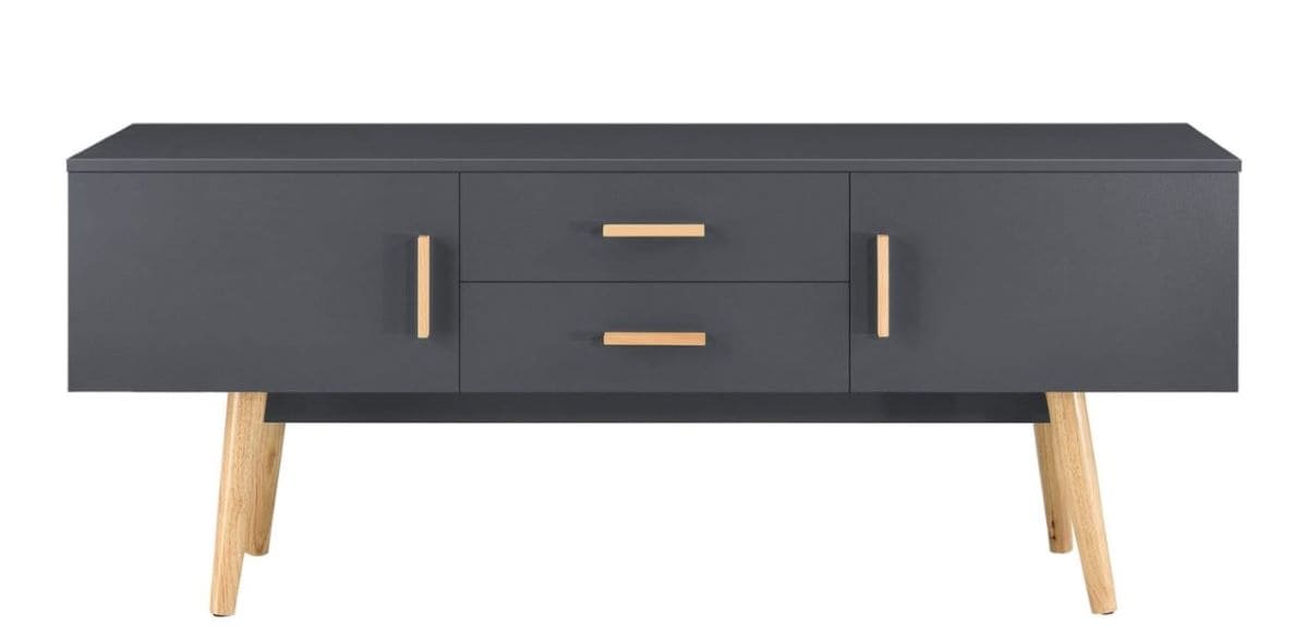 Mesa de TV con puertas y cajones