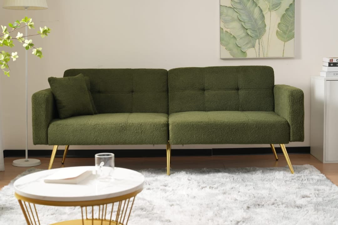 Sofá cama convertible de 2 plazas, MERAX