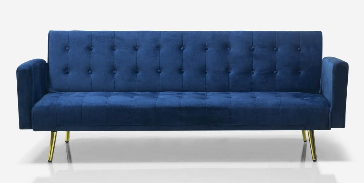 Sofá cama de 3 plazas con acabado de terciopelo, MODUS SOFÁ