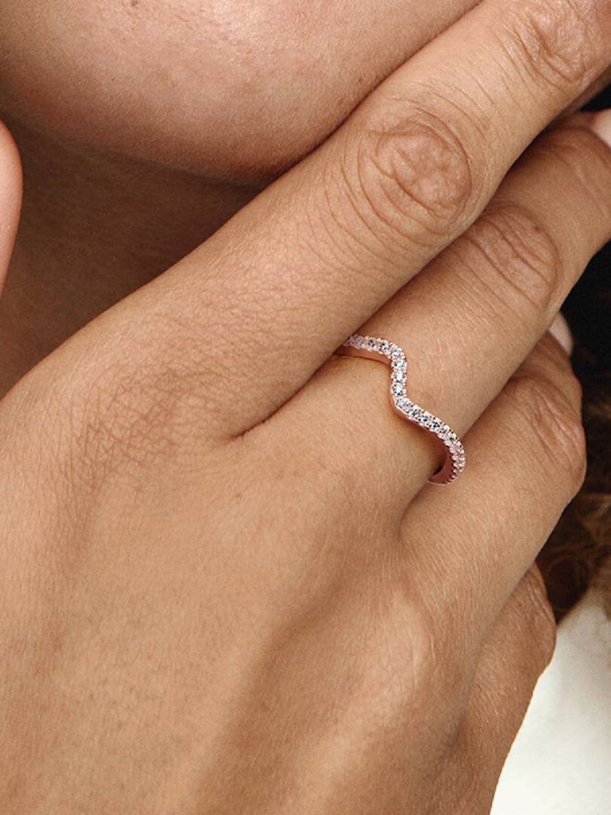 Anillo Ola Brillante de Pandora