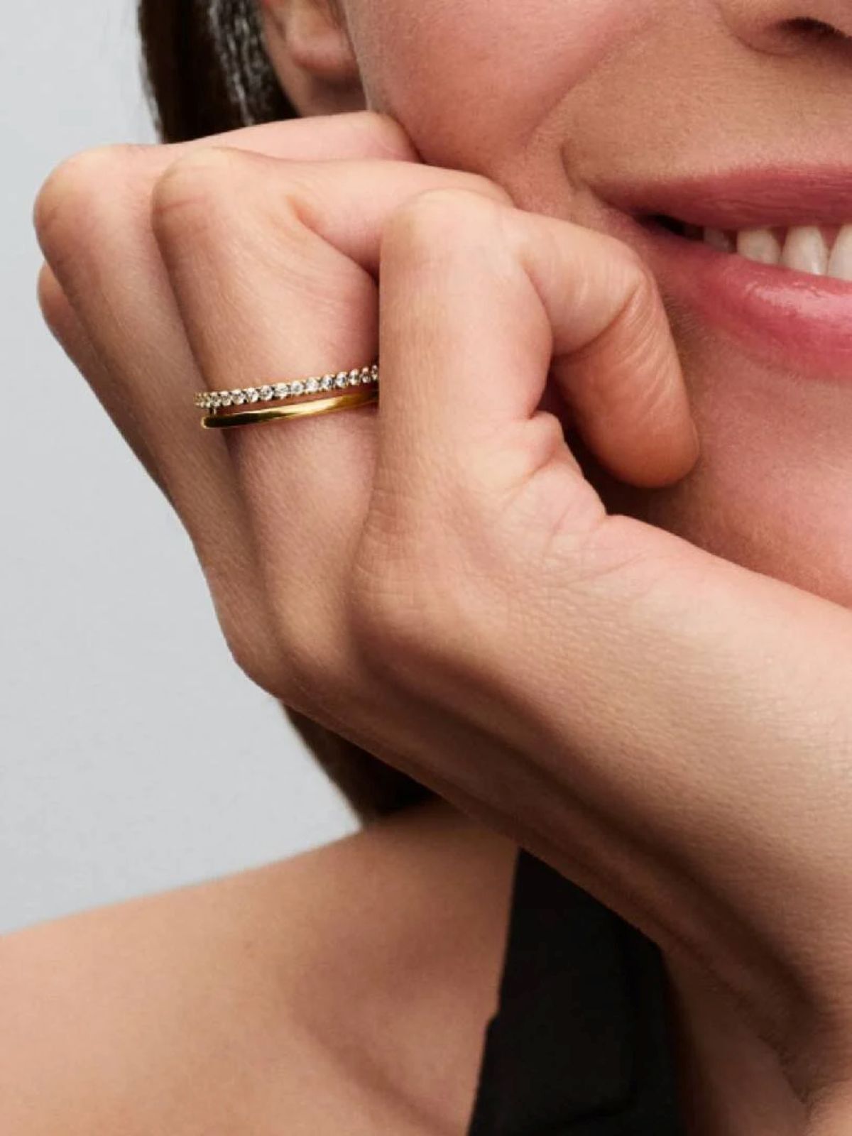 Anillo Doble Banda de Pandora