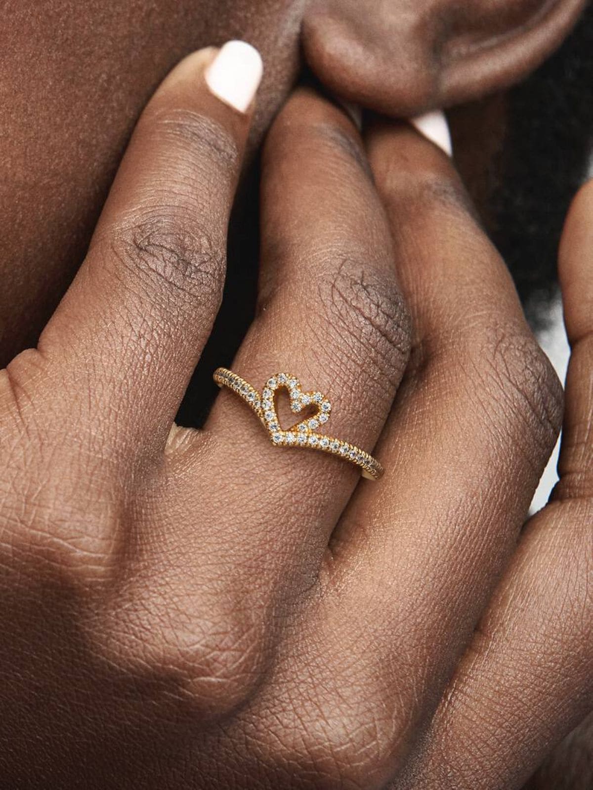 Anillo Corazón Brillante y Deseo de Pandora