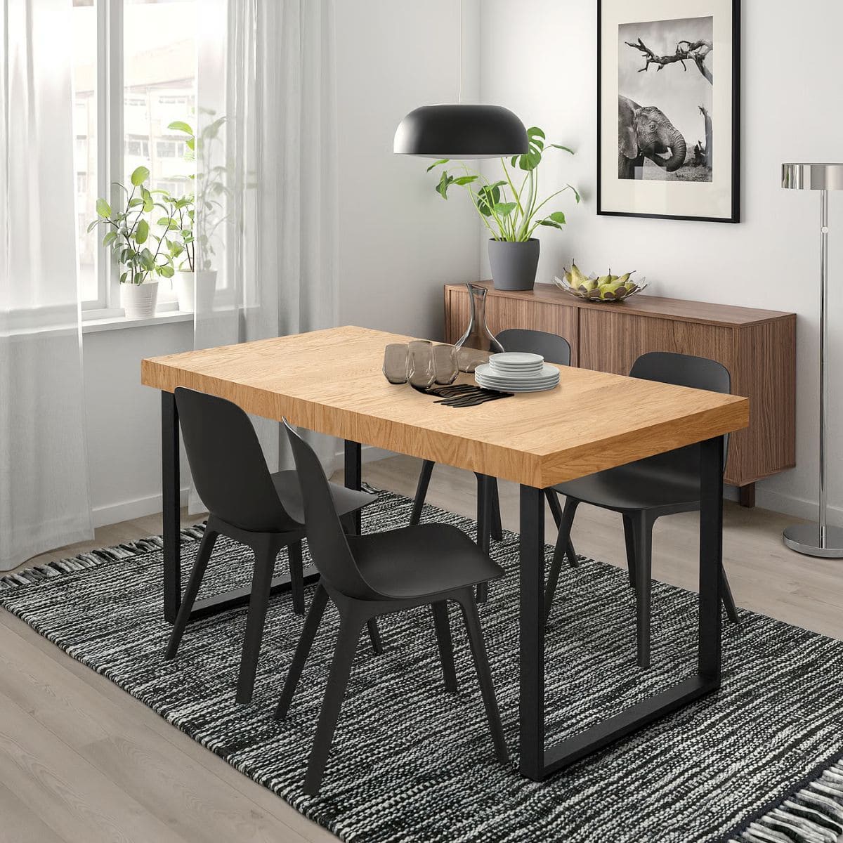 Mesa de comedor extensible de la serie TARSELE de Ikea