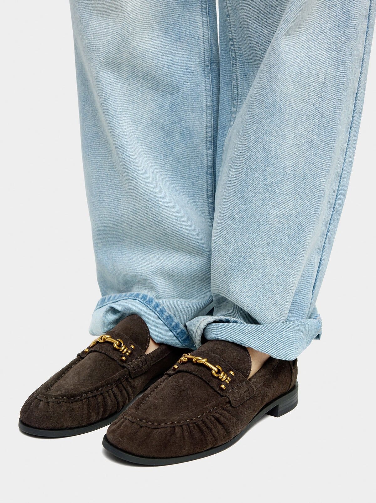 Mocasines de piel con hebilla