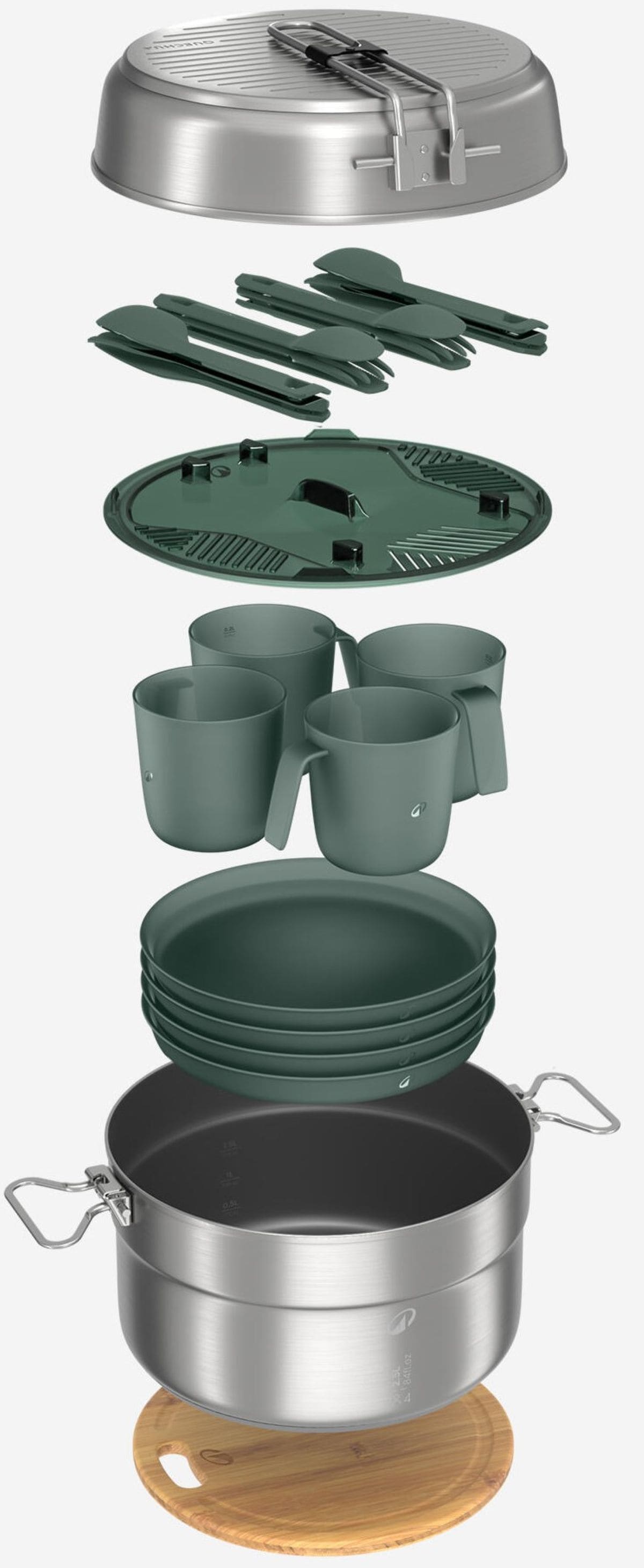 Fiambrera de camping acero inoxidable Quechua 500 de Decathlon