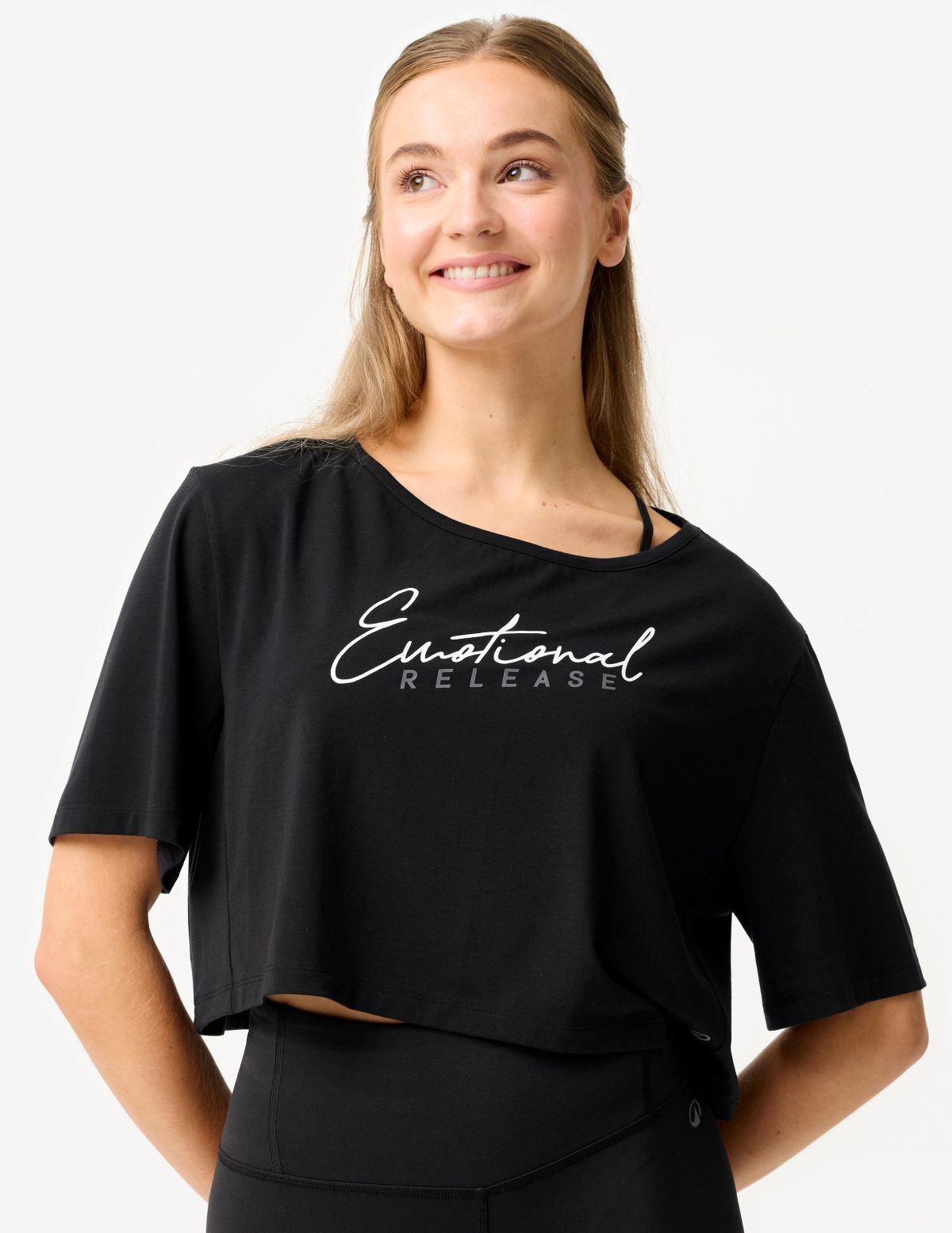 Camiseta danza moderna crop top Domyos de Decathlon