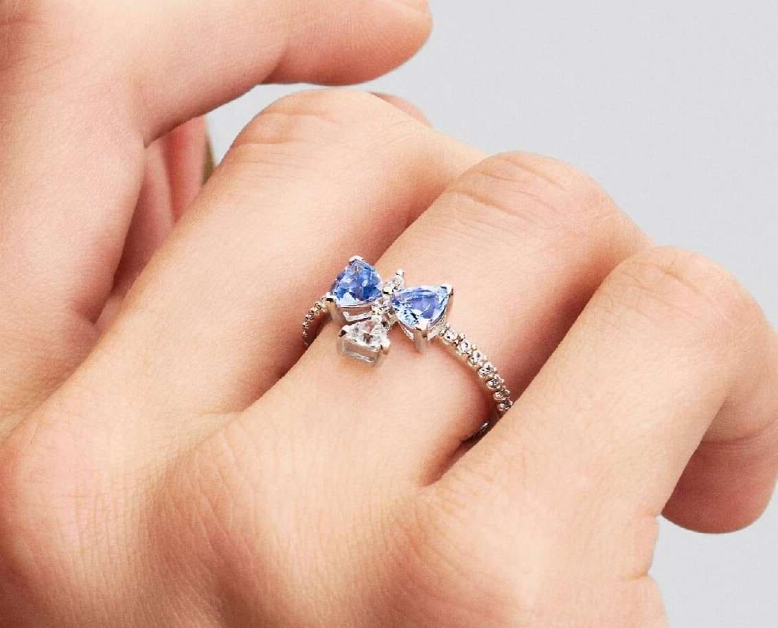 Anillo Lazo Azul de Los Bridgerton de Netflix de Pandora