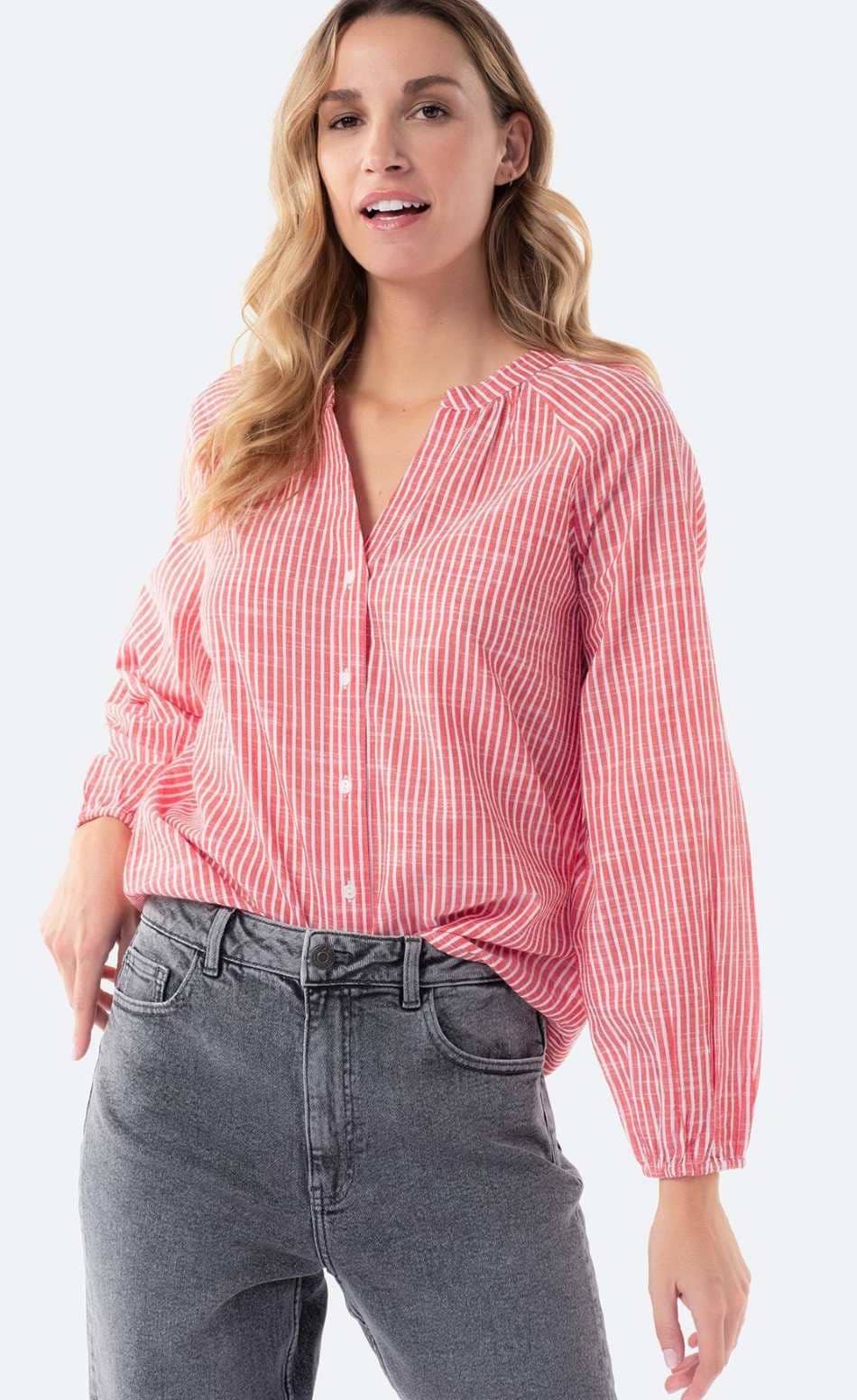 Camisa rústica de manga larga de Mujer TEX en Carrefour