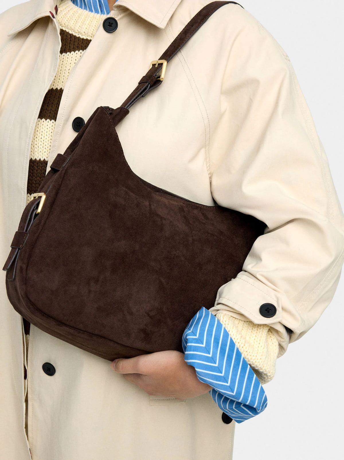 Bolso estilo hobo efecto piel de Parfois