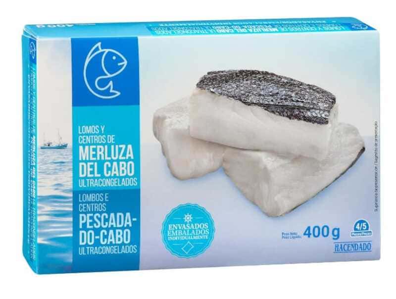 Lomos de merluza del Cabo Hacendado ultracongelados