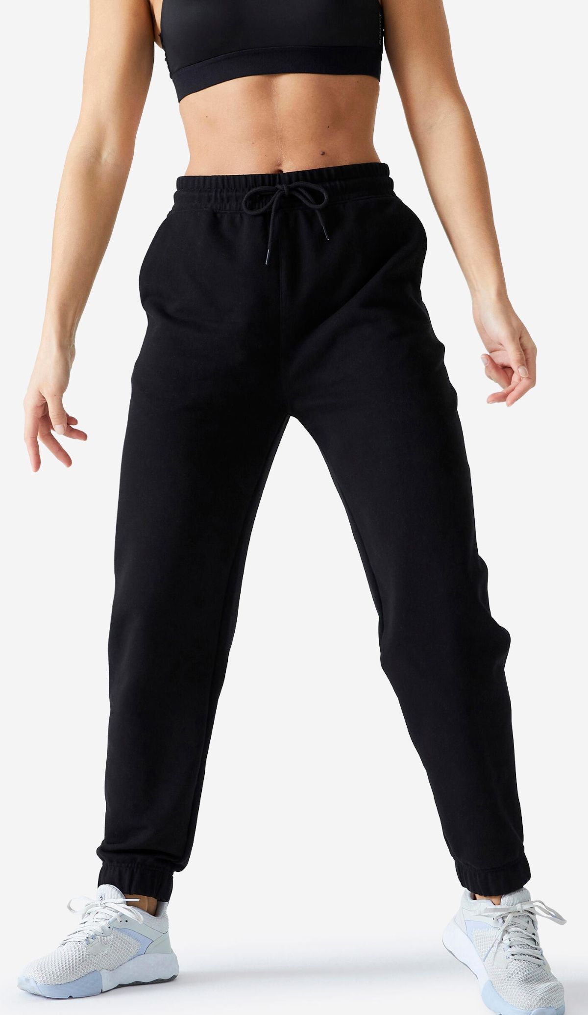 Pantalón jogger algodón fitness Domyos 500 de Decathlon