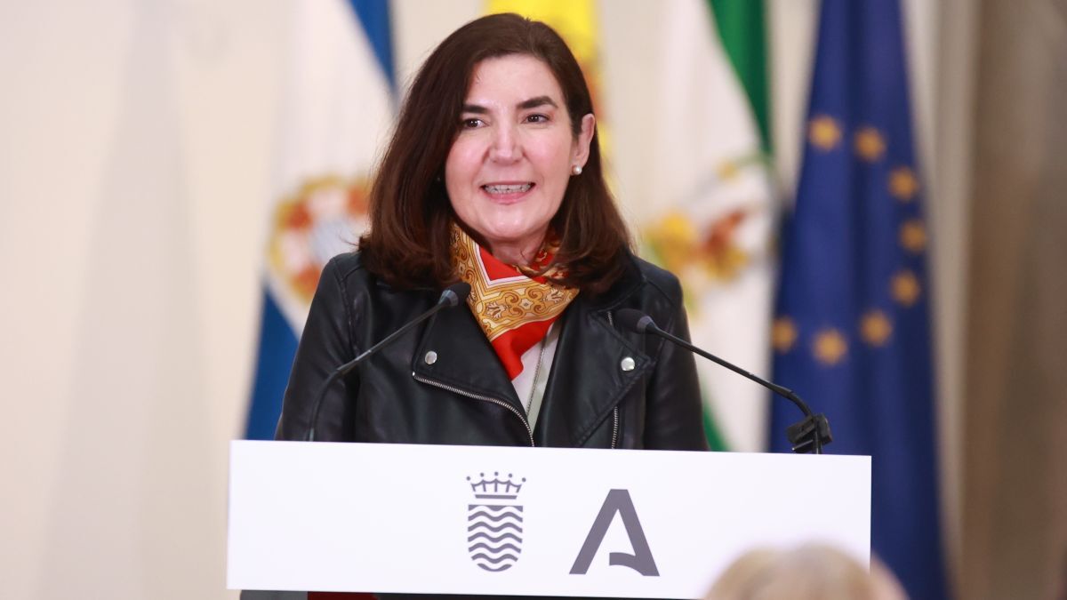 Rocío Blanco en la presentación del Centro de Formación Aeroespacial en Jerez | Cristo García
