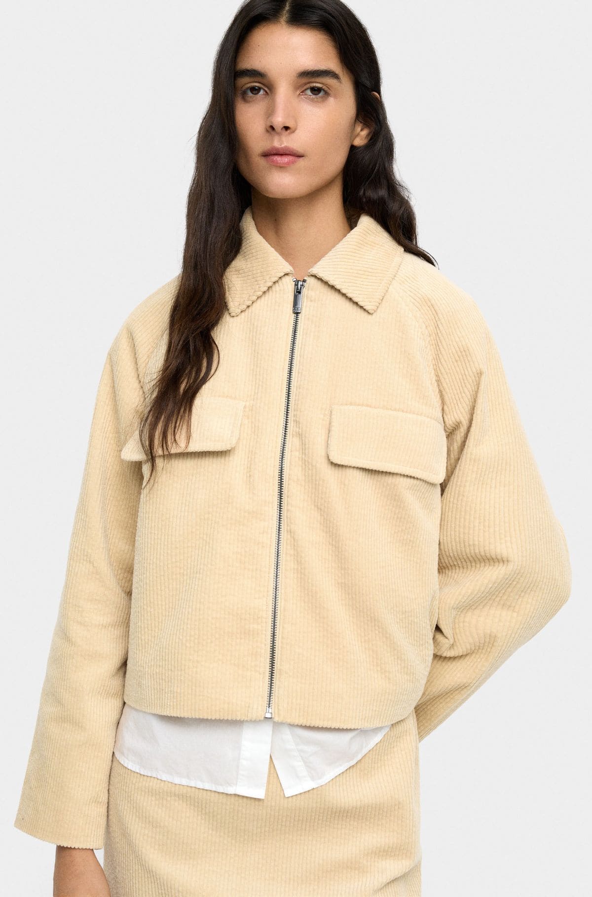 Chaqueta de pana 100% algodón de Parfois