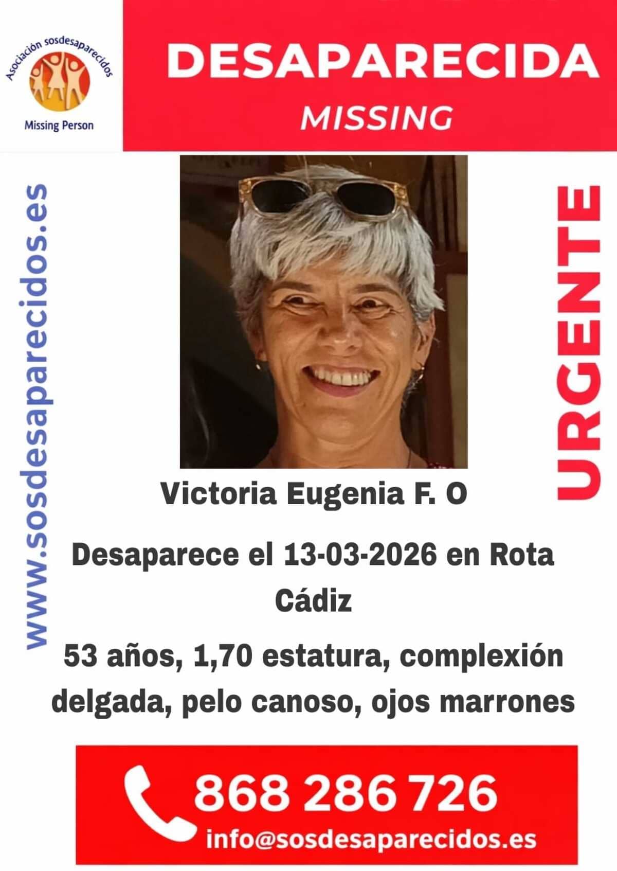 Cartel de SOS Desaparecidos