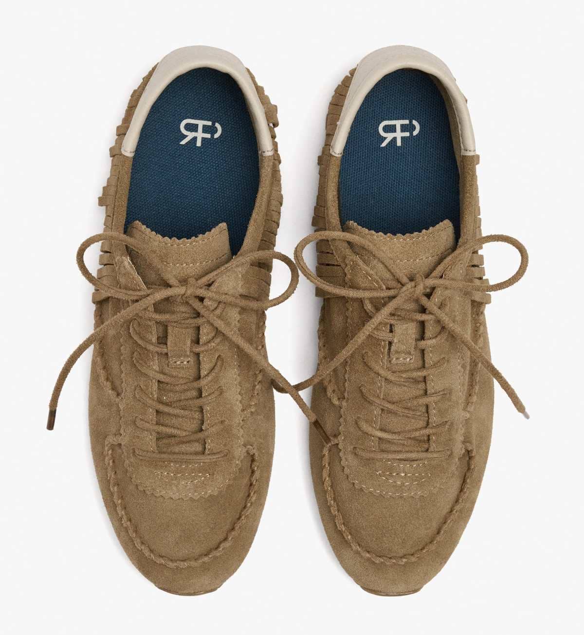 Zapatillas de piel con flecos de Skechers 