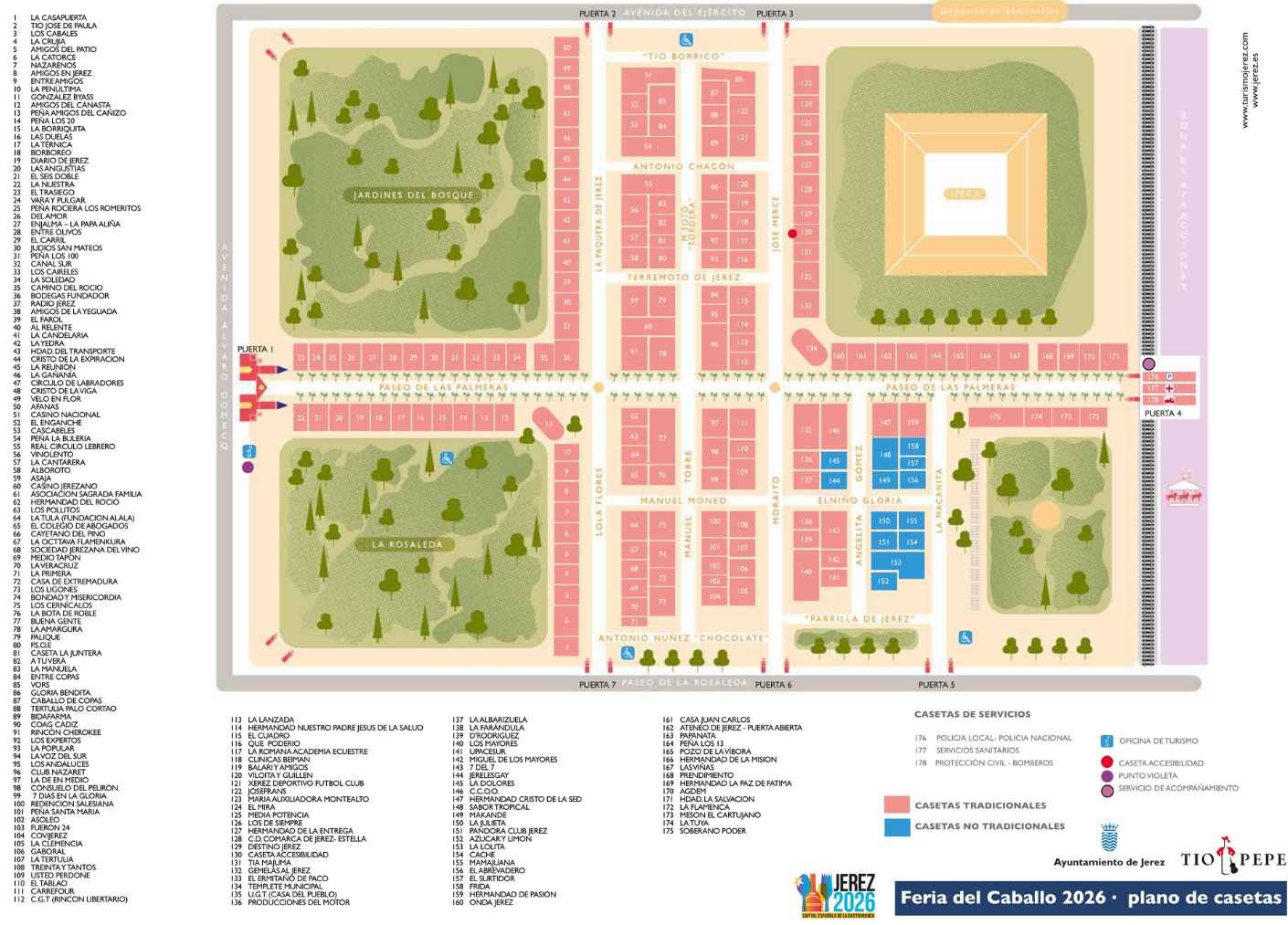 Provisional Plano de la Feria del Caballo de Jerez 2026 - 1
