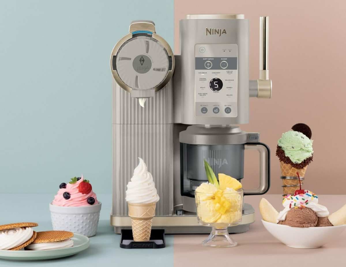 Ninja CREAMi Scoop & Swirl La heladera con 2 tarrinas y 13 funciones prepara helados en Amazon