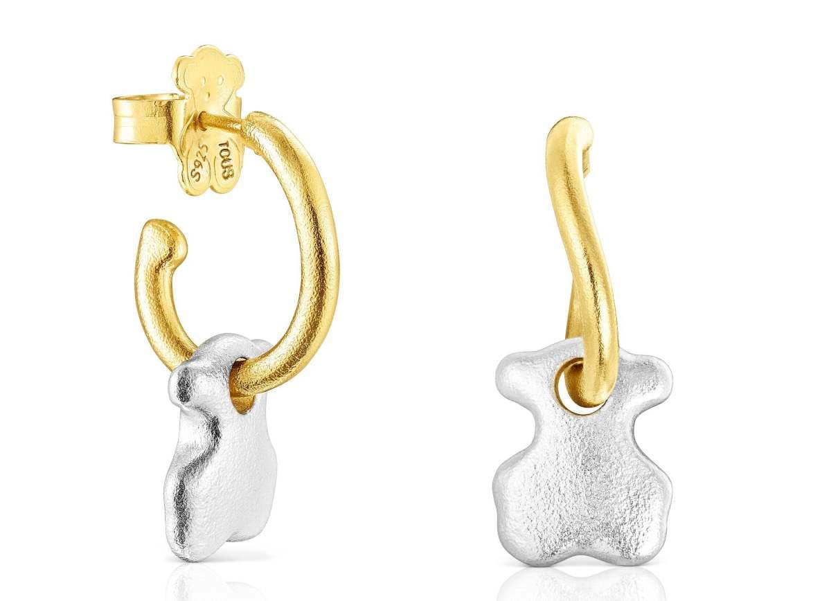Pendientes oso bicolor Luah de TOUS
