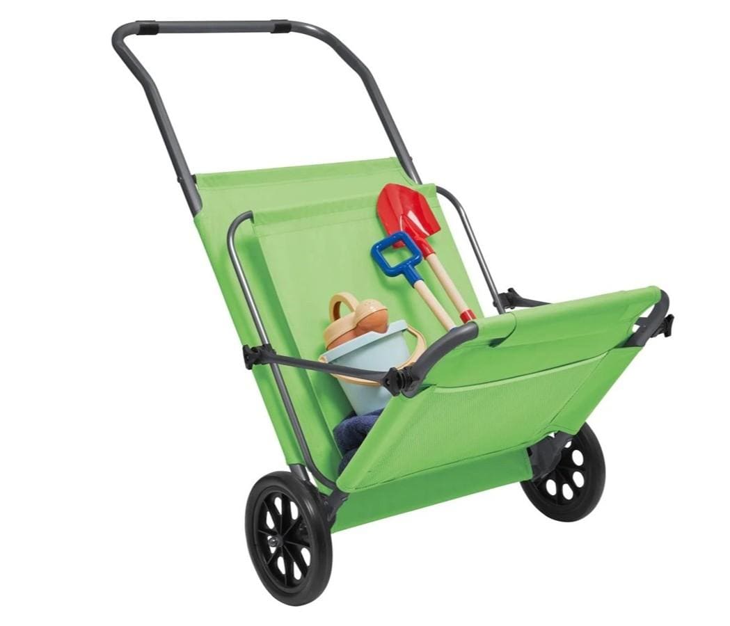 Tumbona de playa y carrito de transporte de Lidl