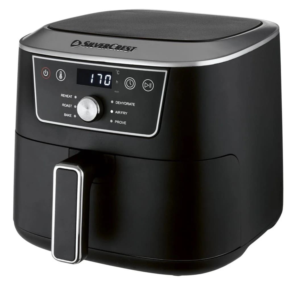 Freidora de aire de 4,7 L y de 2000 W, Silver Crest