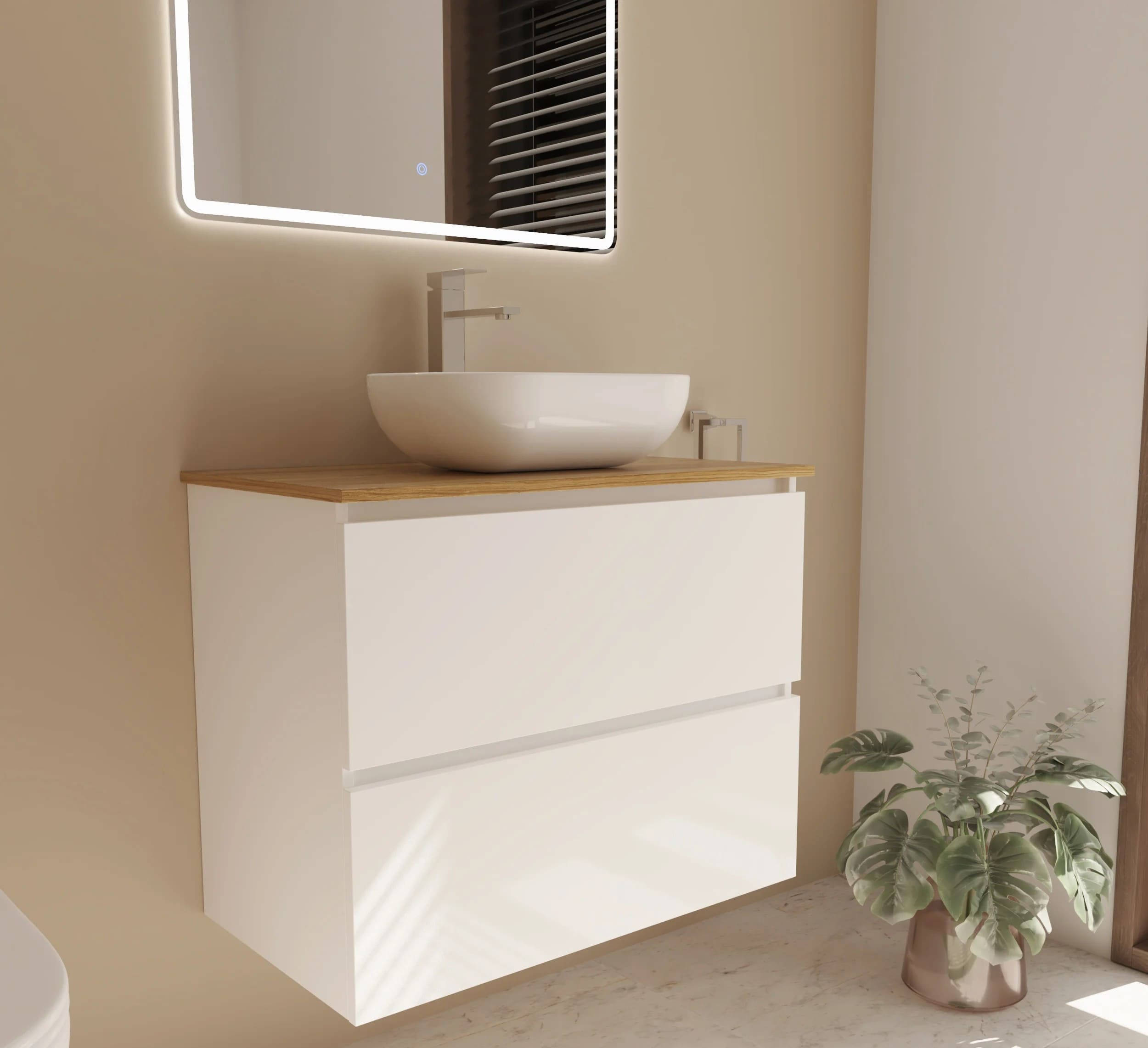 Mueble de baño suspendido Ares Plusbaño de Leroy Merlin