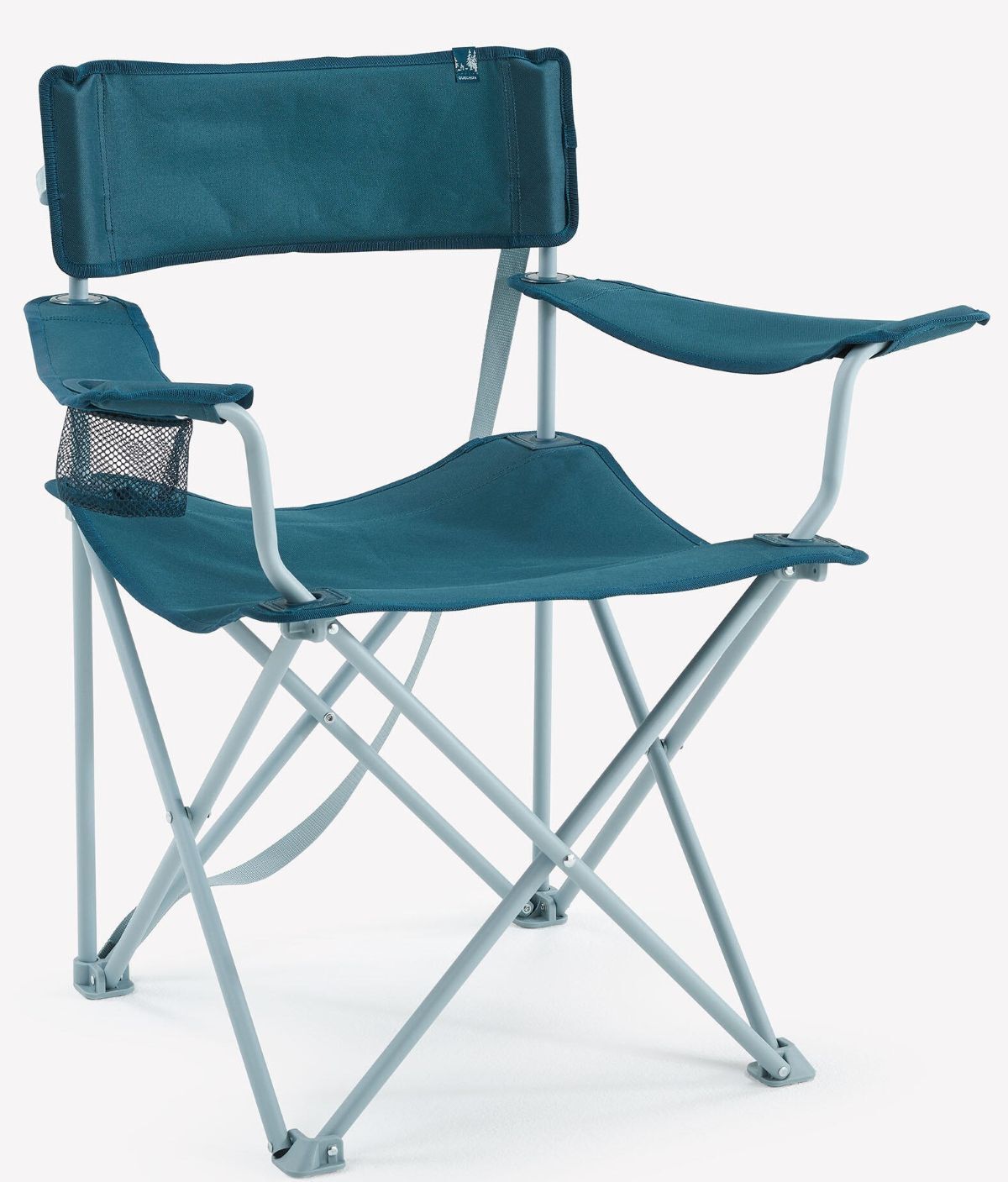 Silla plegable de camping con reposabrazos Quechua Basic de Decathlon