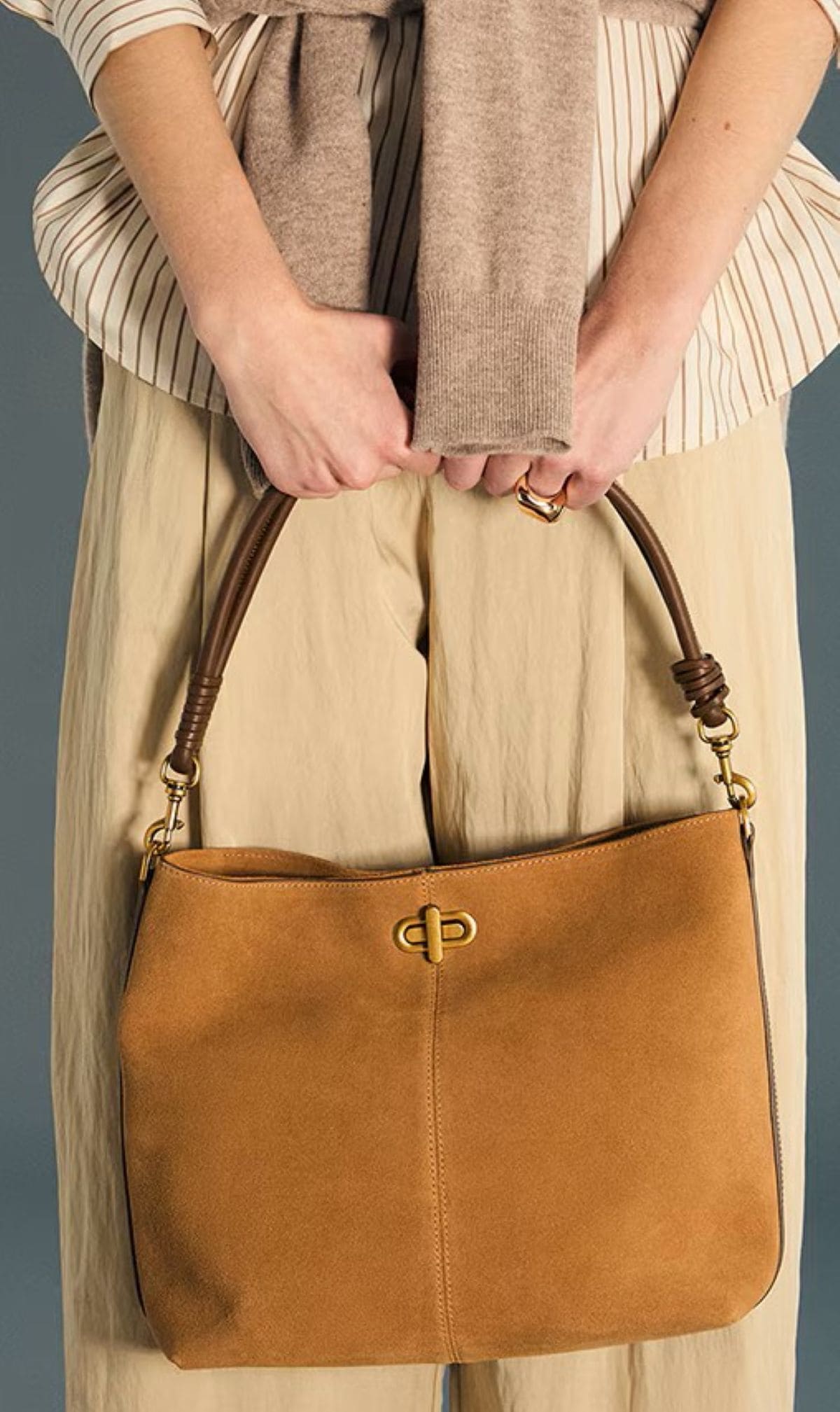 Bolso hobo piel broche Sfera de El Corte Inglés