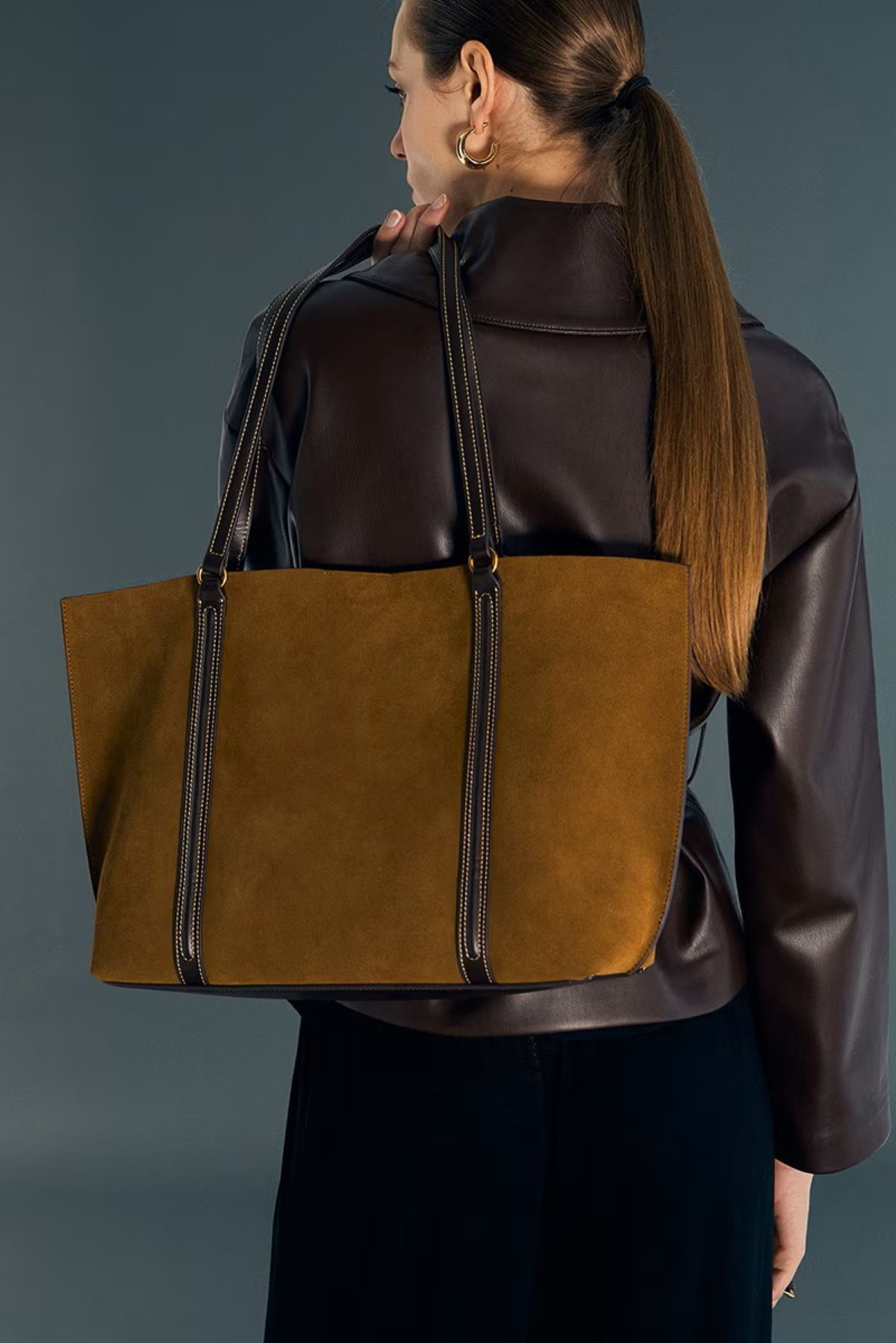 Bolso shopper piel tiras Sfera de El Corte Inglés