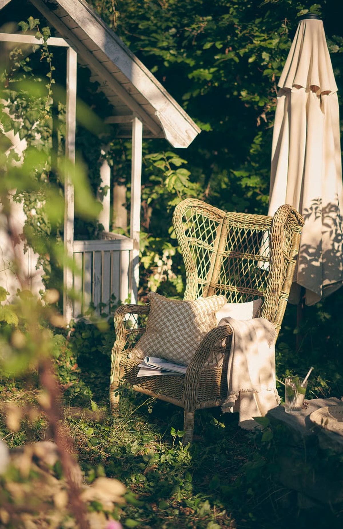 Sillón para interior y exterior de la serie RISHOLMEN de Ikea