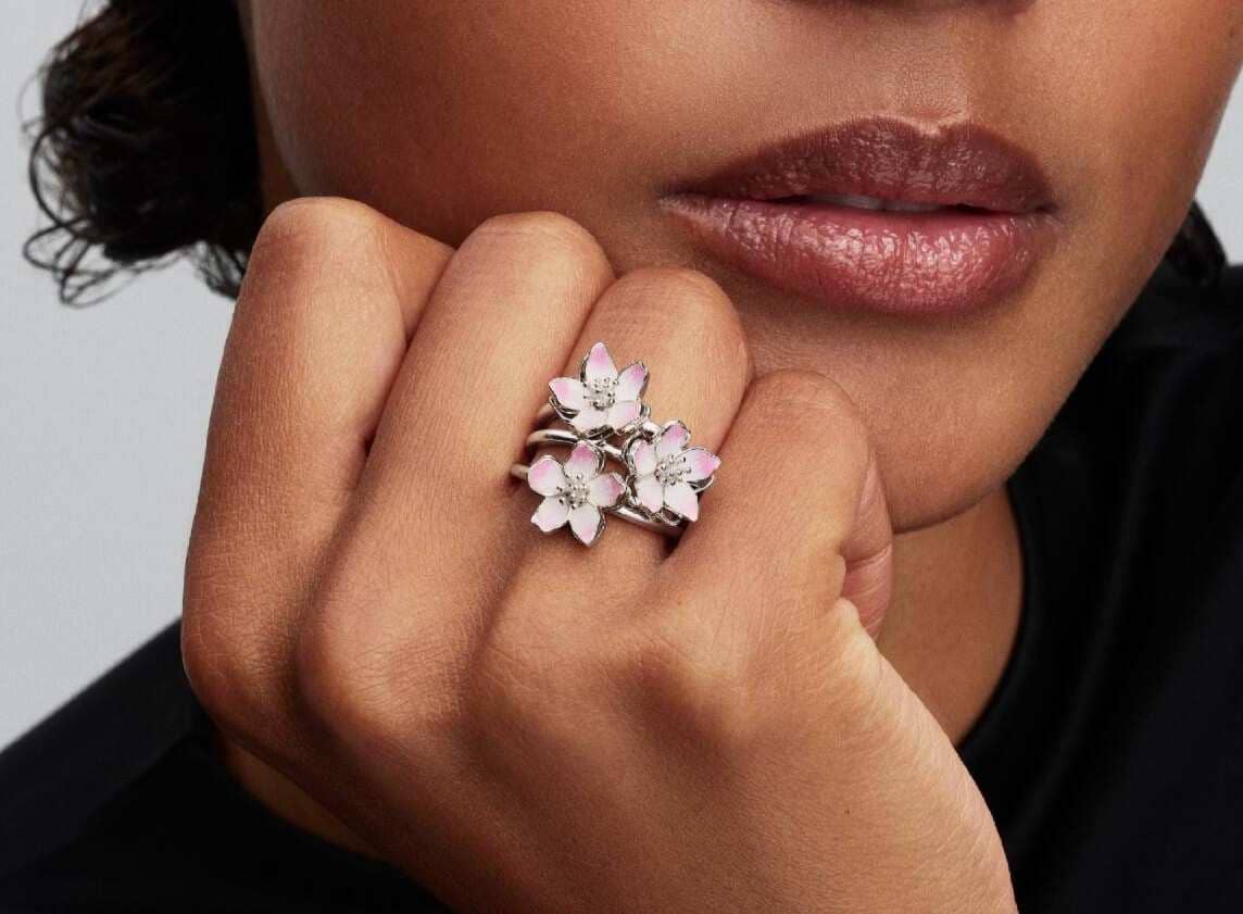 Anillo Flor de Cerezo de Pandora