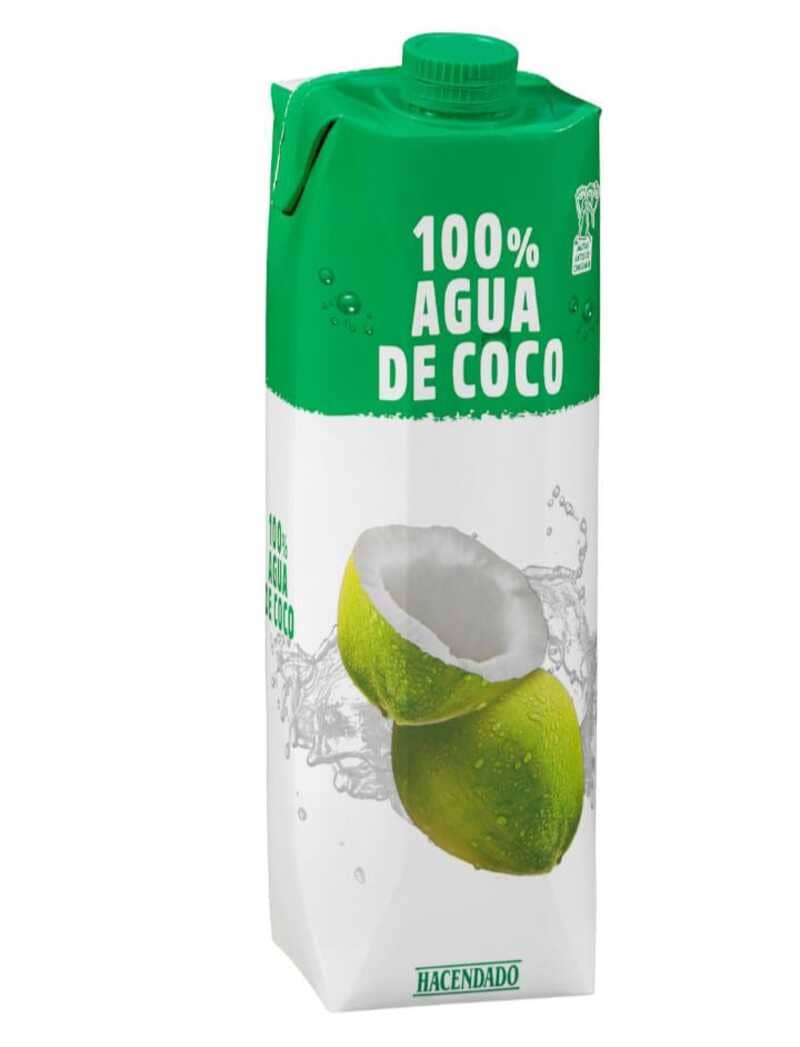Agua de coco 100 natural, Hacendado