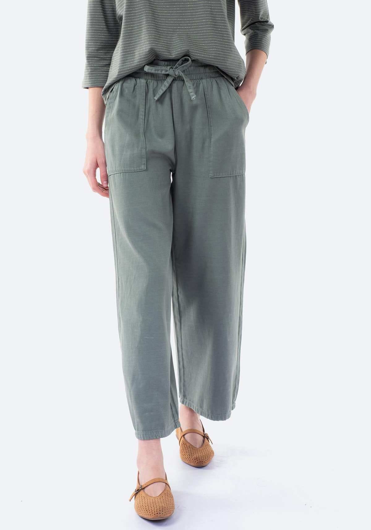 Pantalón largo fluido liso de Mujer TEX de Carrefour