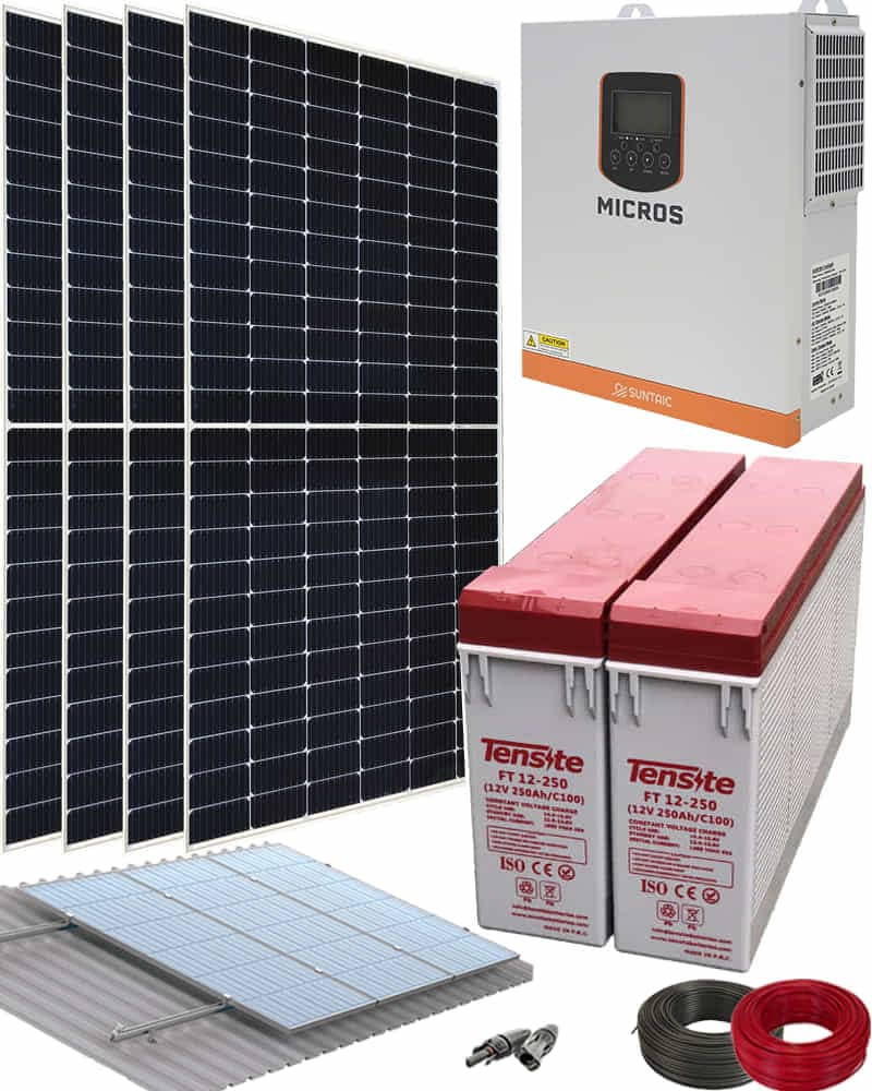 Kit Solar Aislada Caseta