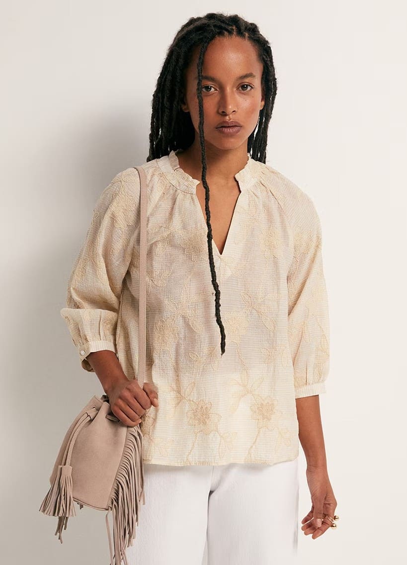 Sfera Blusa ranglan textura en El Corte Inglés