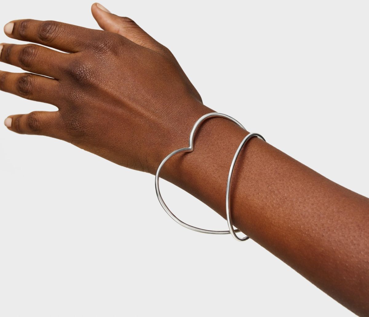 Pulsera esclava corazón de plata Straight de Tous