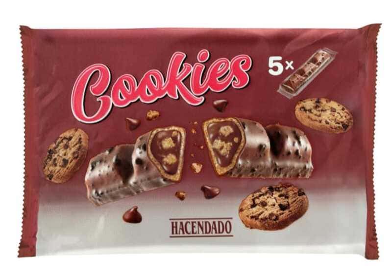 Barritas de barquillo Cookies, Hacendado