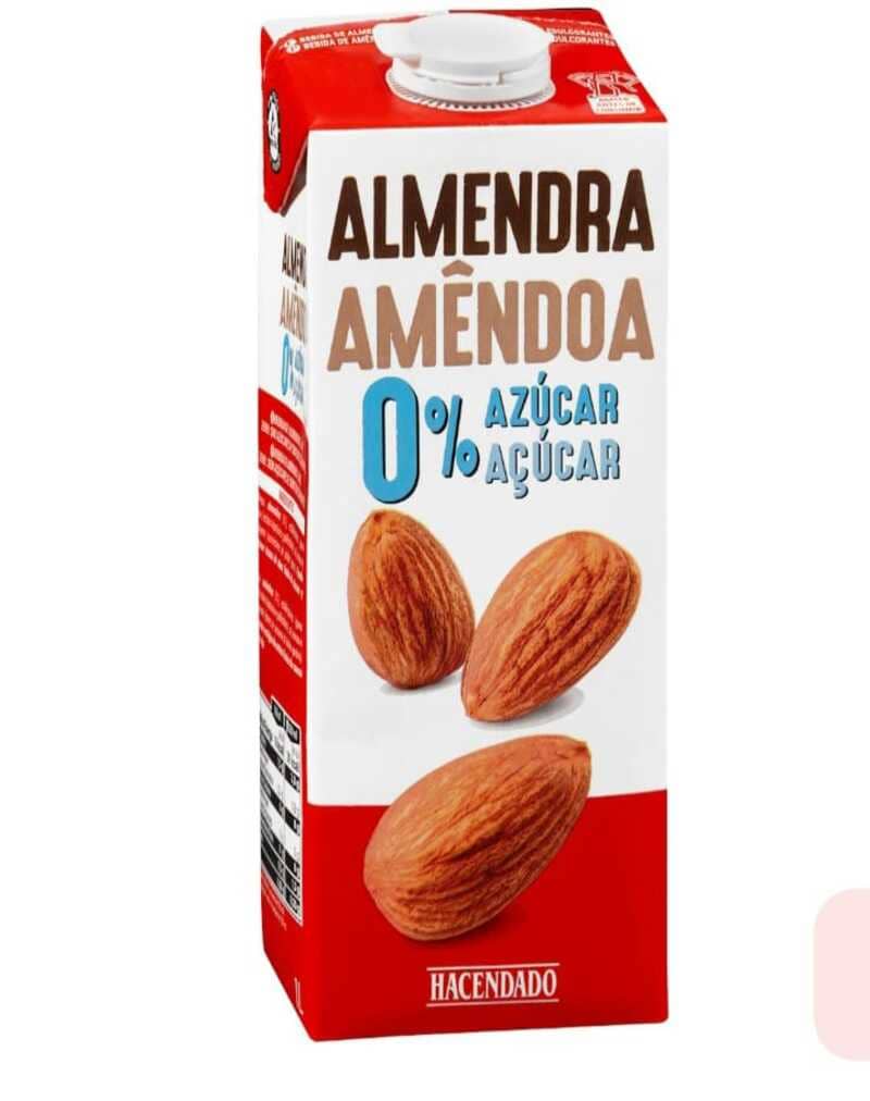 Bebida de almendras 0 azúcares añadidos, Hacendado