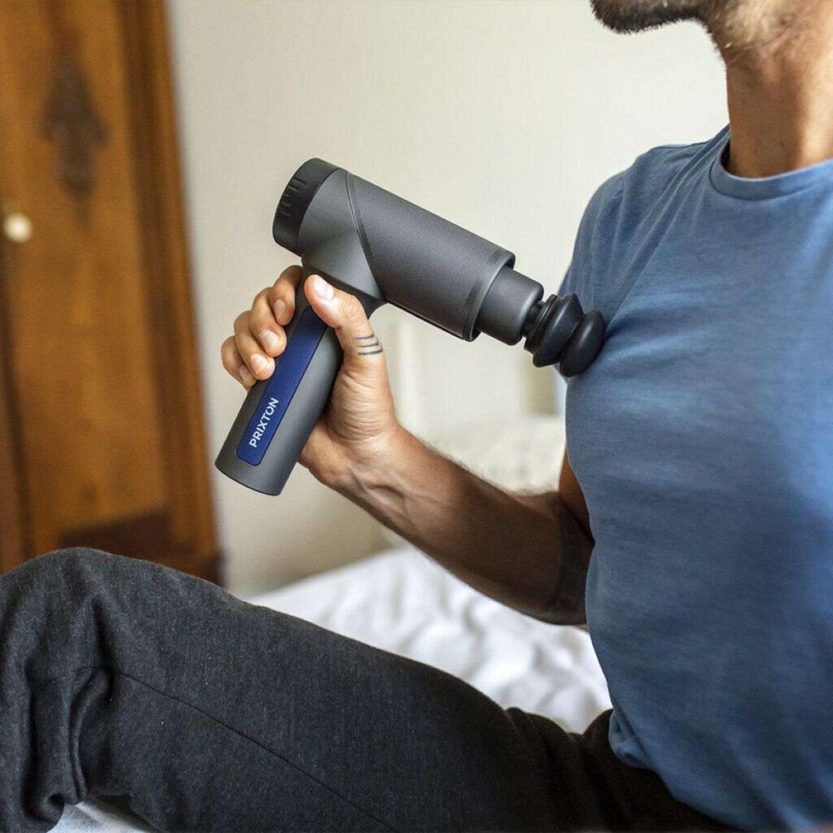 Aparato masajeador Prixton Massage Gun Fit de Decathlon