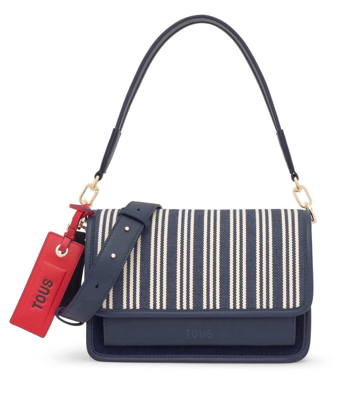 Bandolera mediana azul marino Audree Canvas