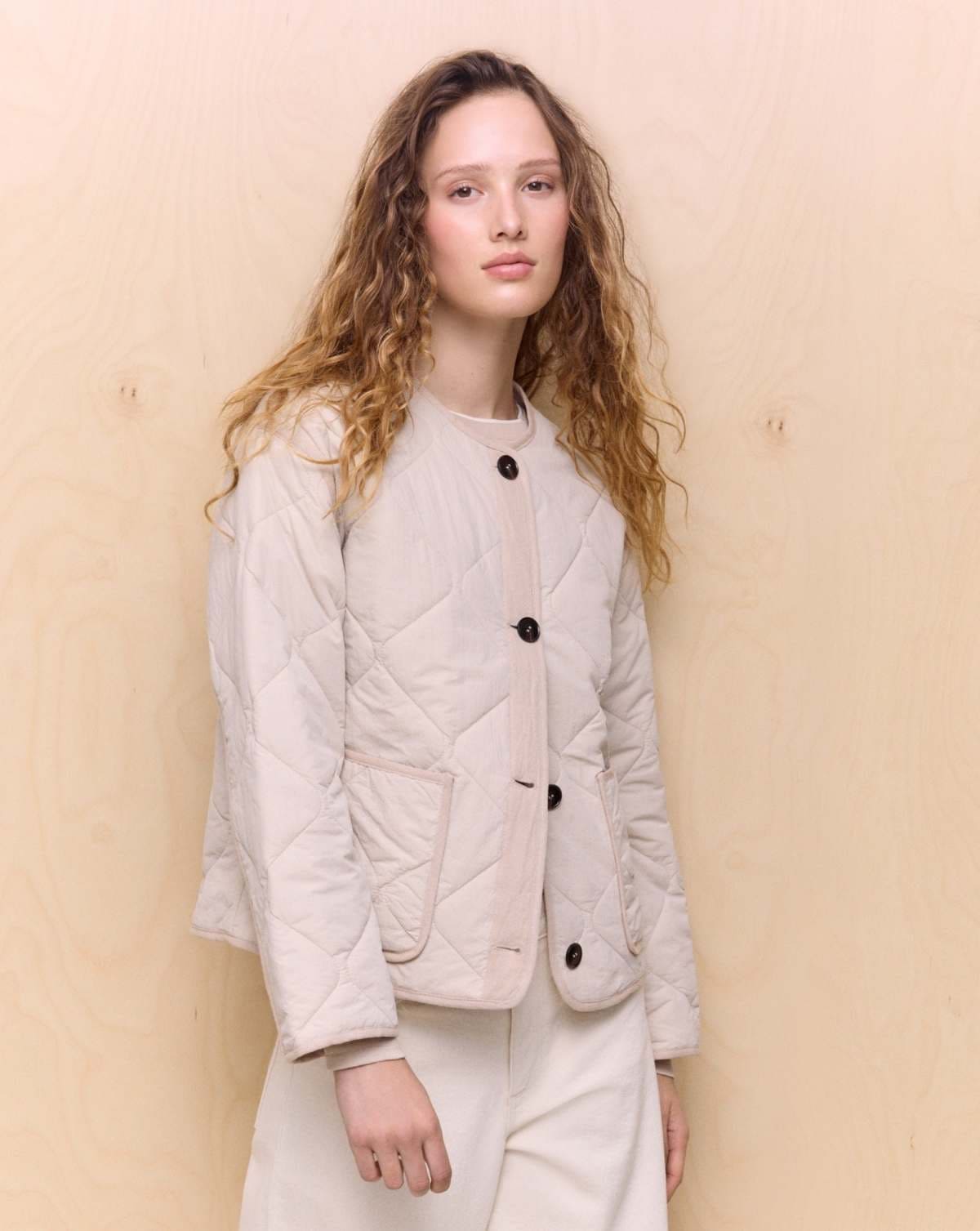 Easy Wear Chaqueta acolchada lisa de mujer de El Corte Inglés