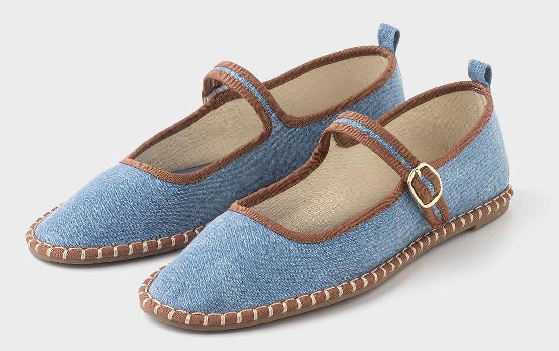 Bailarina de lona con cierre de hebilla de Mujer TEX de Carrefour