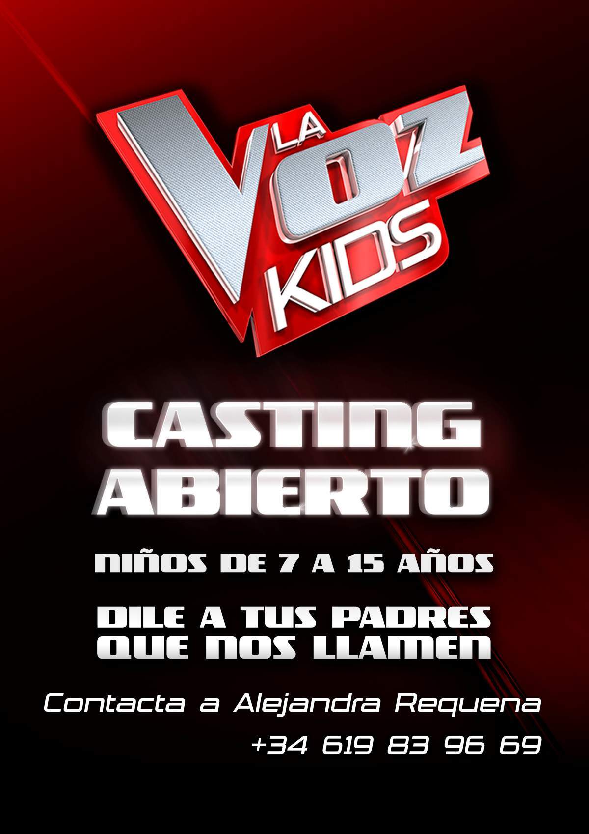 Castin abierto La Voz Kids