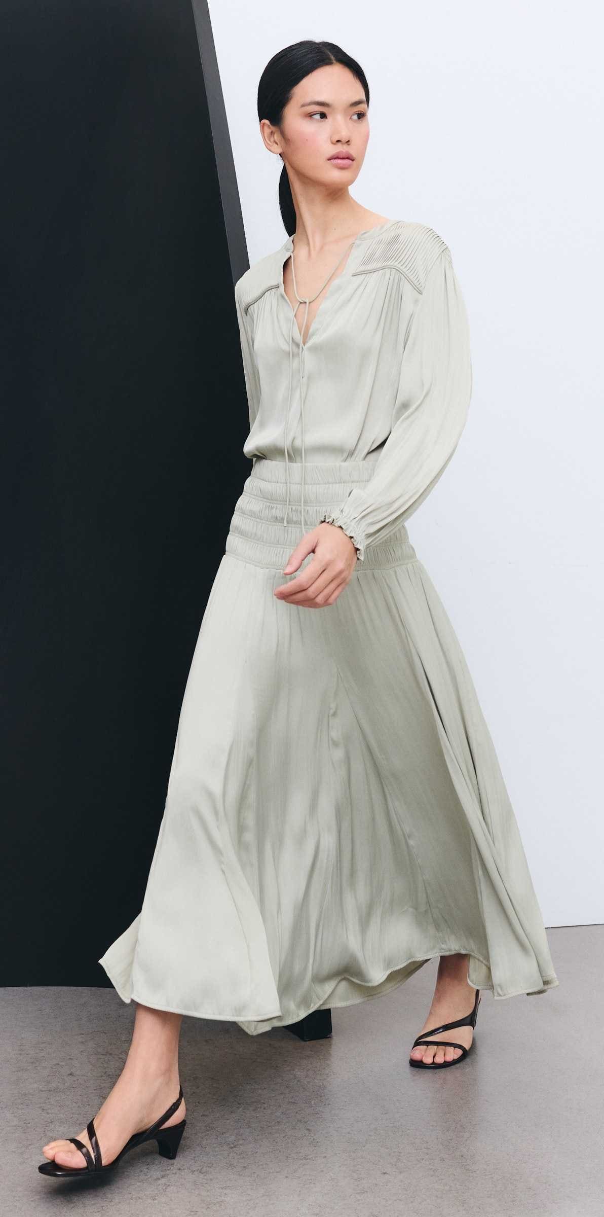 Tintoretto Blusa de mujer con manga larga y cordón smoke en El Corte Inglés