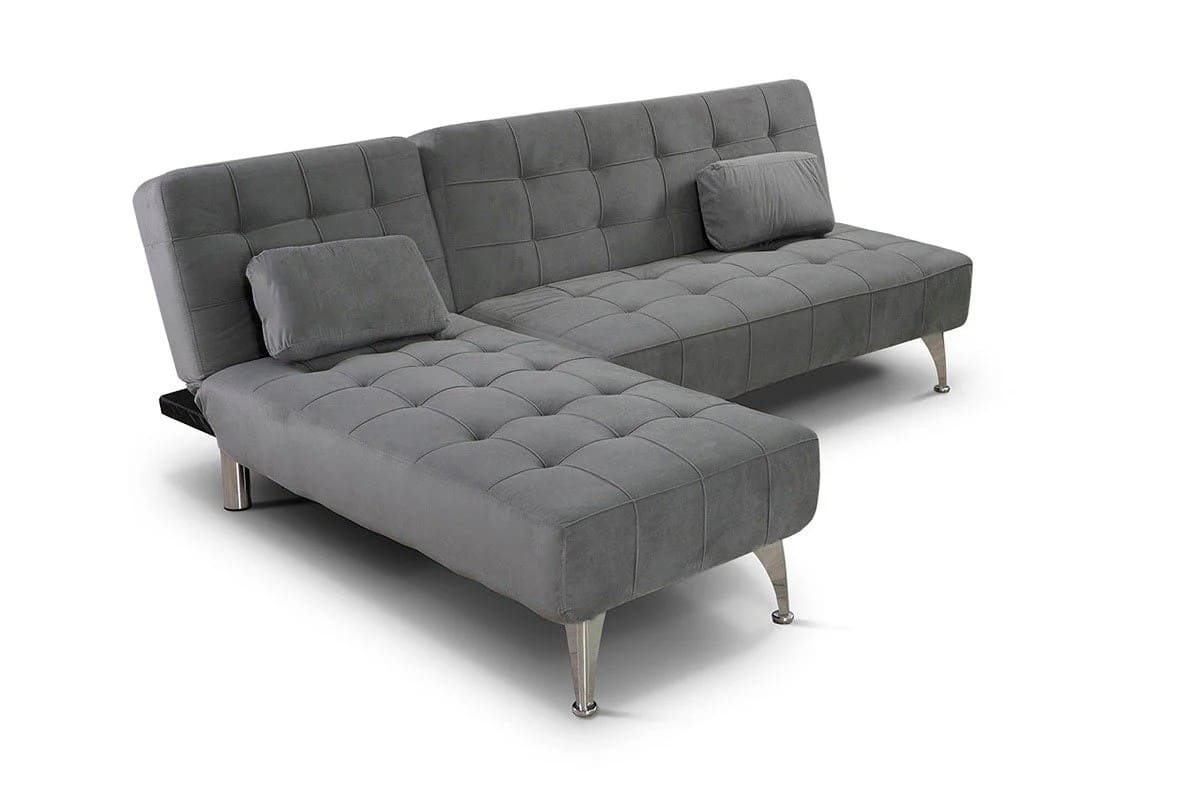 Sofa Cama Chaise Longue XS 198cm Gris de Leroy Merlin