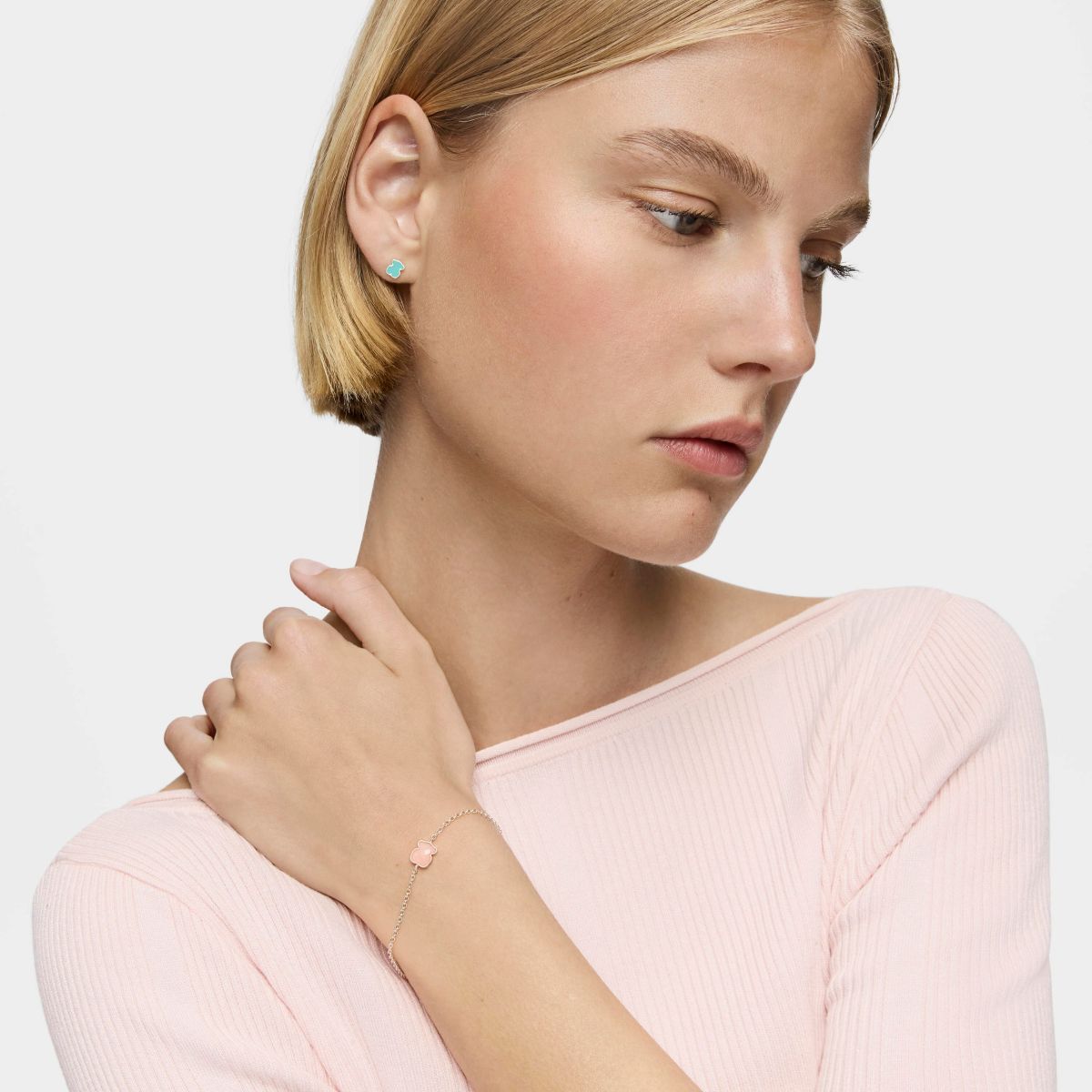 Pulsera de plata con cuarzo TOUS Color