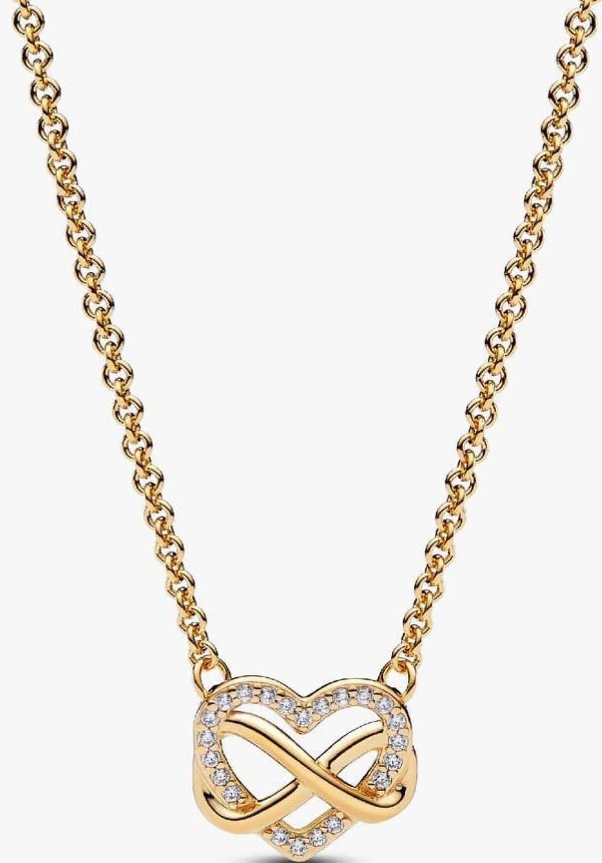 Collar Corazón Infinito Brillante de Pandora